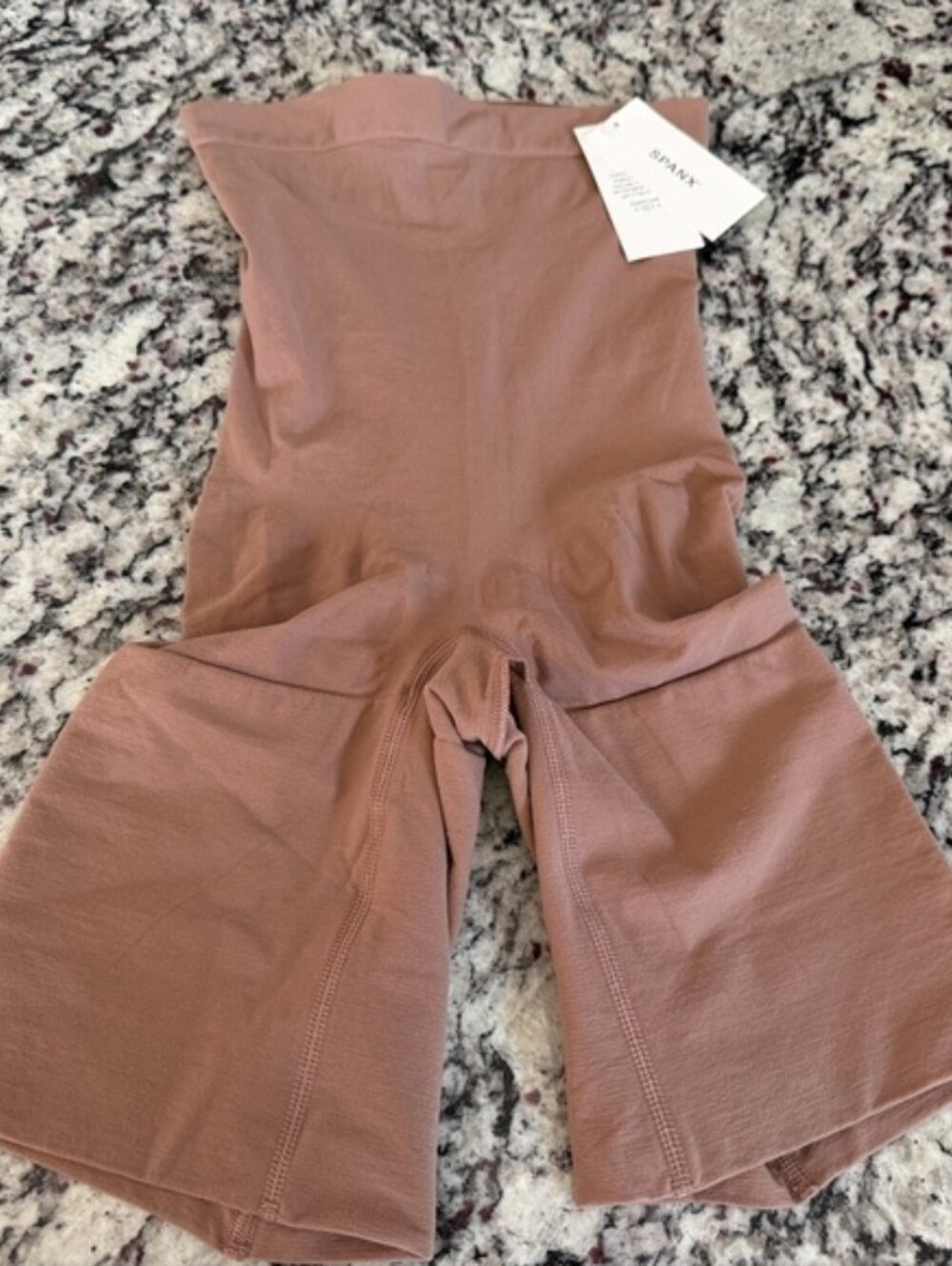 NWT SPANX Higher Power Shorts Shapewear Size L/G Cafe Au Lait Seamless Smoothing